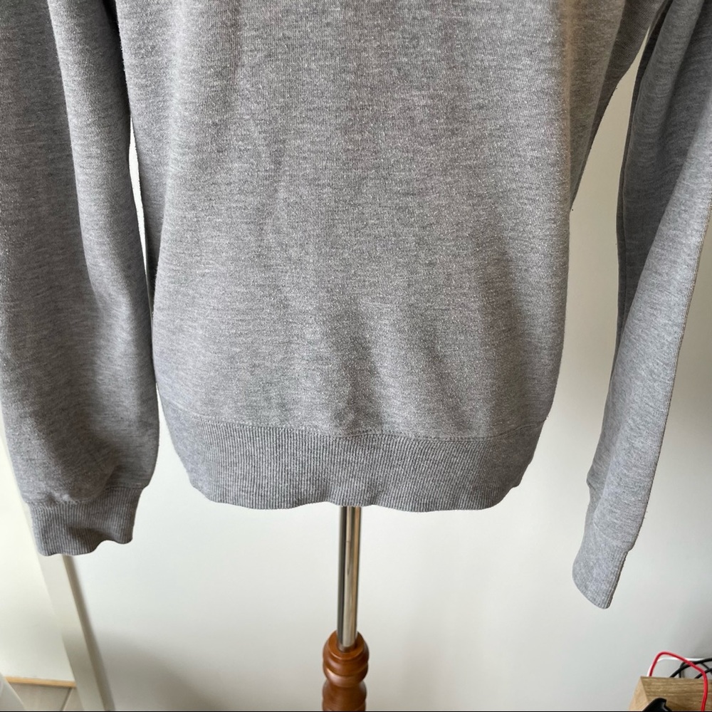 ALL ABOUT EVE Grey Bunny Jumper Pullover Sweater Size 8 Casual Active Winter - Picture 6 of 7
